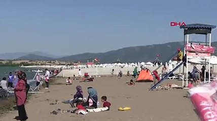 Ne Ege ne Akdeniz sahili... Bu görüntüler Konya'da çekildi