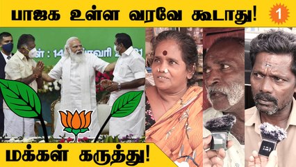 OPS - EPS பிரச்சனைய பாஜக தீர்த்துவைக்கலாமா? *Voxpop
