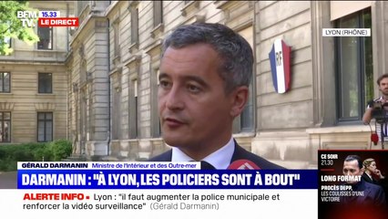 Gérald Darmanin, à Lyon: "Il faut installer ces caméras" de vidéosurveillance
