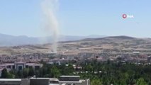 Elazığ haberleri: Elazığ'da metrelerce yüksekliğe ulaşan hortum vatandaşları korkuttu