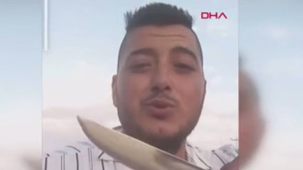 Eşini bıçakla yaralayıp canlı yayın yaptı