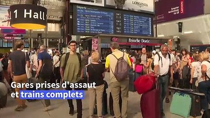 En France, chassé-croisé dans les gares bondées