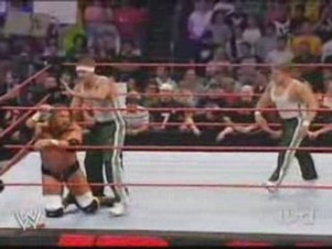 Wwe Raw The Spirit Squad Vs Triple H Hbk Help To Hhh