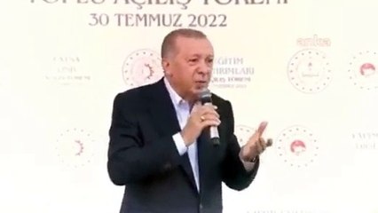 Erdoğan: Ordu terörün ne menem şey olduğunu gayet iyi bilir, bu Ordu 'Terzi Fikri'yi de iyi bilir