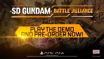 SD Gundam Battle Alliance Demo Trailer PS