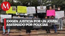 Manifestantes exigir justicia por Daniel Franco en Querétaro