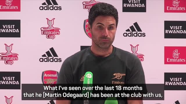 Odegaard is the right person for the captaincy - Arteta