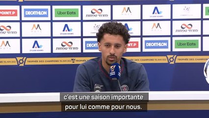 Trophée des champions - Marquinhos confiant pour Neymar : "Ça fait plaisir de le voir comme ça"