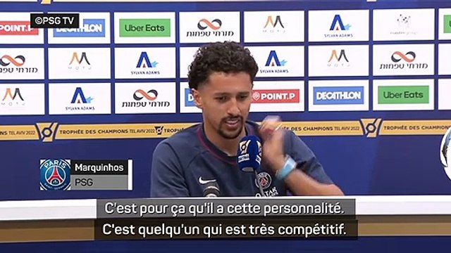 Trophée des champions - Marquinhos confiant pour Neymar : Ça fait plaisir de le voir comme ça