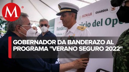 Abandera Rocha Moya inicio del Programa Verano Seguro 2022