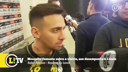 Mosquito comenta sobre a vitória, desempenho de hoje e Cássio