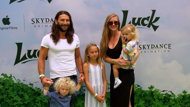 Zach McGowan Luck Global Premiere Screening Green Carpet | Apple Original Film