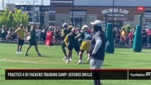 Practice 4 of Packers Training Camp Defense Drills