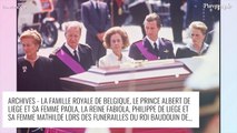Mort du roi Baudouin de Belgique : l'émotion de la reine Fabiola lors de ses obsèques, des photos déchirantes