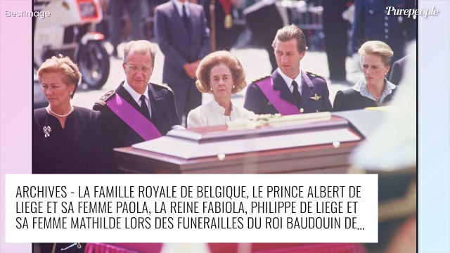 Mort du roi Baudouin de Belgique : l'émotion de la reine Fabiola lors de ses obsèques, des photos déchirantes