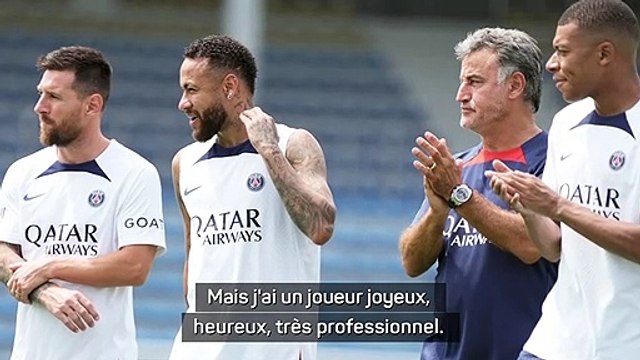 Trophée des champions - Pour Galtier, Neymar est un joueur joyeux, heureux, très professionnel et de classe mondiale