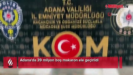 Bakan Soylu: Adana'da 39 milyon boş makaron ele geçirildi