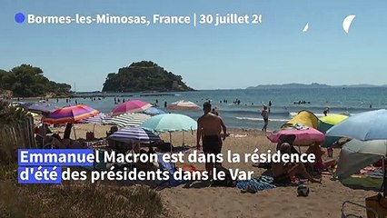 Emmanuel Macron entame une pause estivale "studieuse" au fort de Brégançon