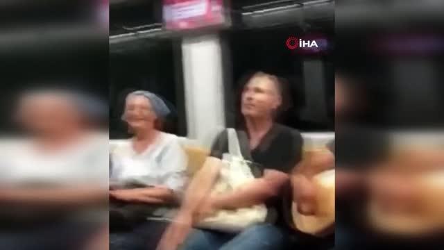 Son dakika haberleri | Çekmeköy metrosunda sazlı ve danslı yolculuk kamerada