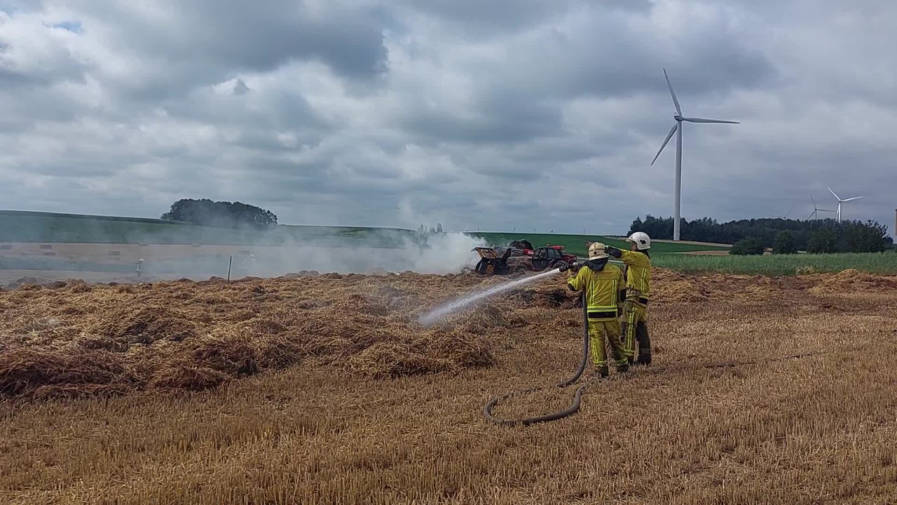 Intervention délicate pour les pompiers à Leuze