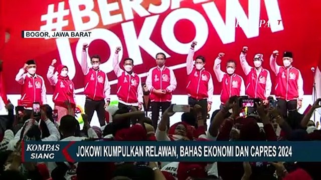 Kumpulkan Para Relawan, Ini Pesan Penting yang Disampaikan Presiden Jokowi Terkait Capres 2024...