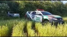 Ladrões tentam esconder caminhonete furtada em meio a mato, mas veículo é recuperado pela GM