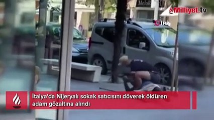 Nijeryalı sokak satıcısını sokak ortasında döve döve öldürdü