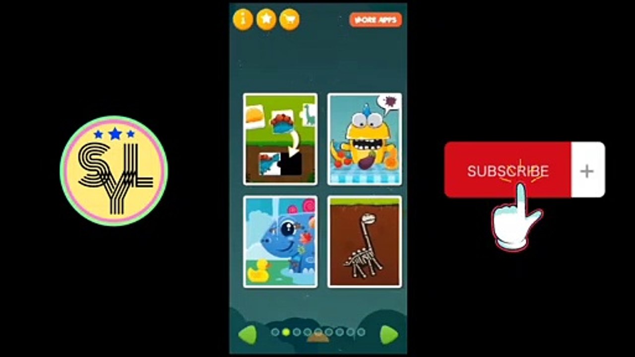 Dinosaur games : for kids.. feed the dino and bathe the dino.. educational games for boys and girls