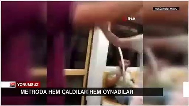 Çekmeköy metrosunda sazlı ve danslı yolculuk kamerada