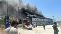 İşçi konteyner yatakhanelerinde yangın