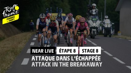Attaque dans l'échappée / Attack in the breakaway - Étape 8 / Stage 8 - #TDFF2022