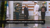 teleSUR Noticias 11:30 31-07: Presidente de Rusia aprobó nueva doctrina naval