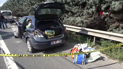 TEM Otoyolu’nda feci kaza! Eşi gözünün önünde hayatını kaybetti, o anları çaresizce izledi