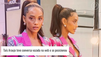 Taís Araujo tem conversa vazada na web e rebate internauta que criticou sua presença em reunião