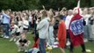 Fans in Sheffield react to England Euros win