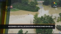 teleSUR Noticias 15:30 31-07: Asciende a 26 fallecidos por inundaciones en EE.UU.