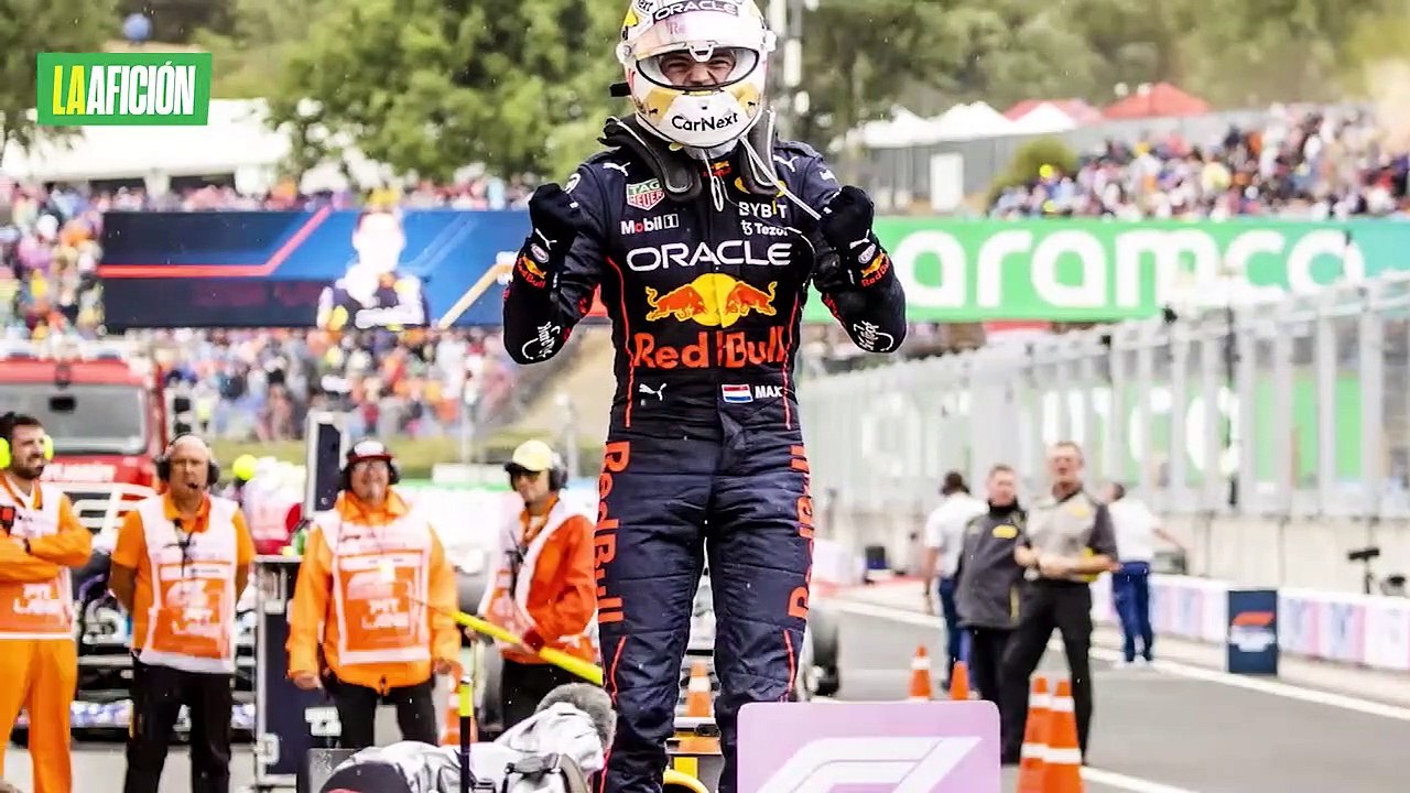 ¡Carrerón de Verstappen para ganar GP de Hungrí...