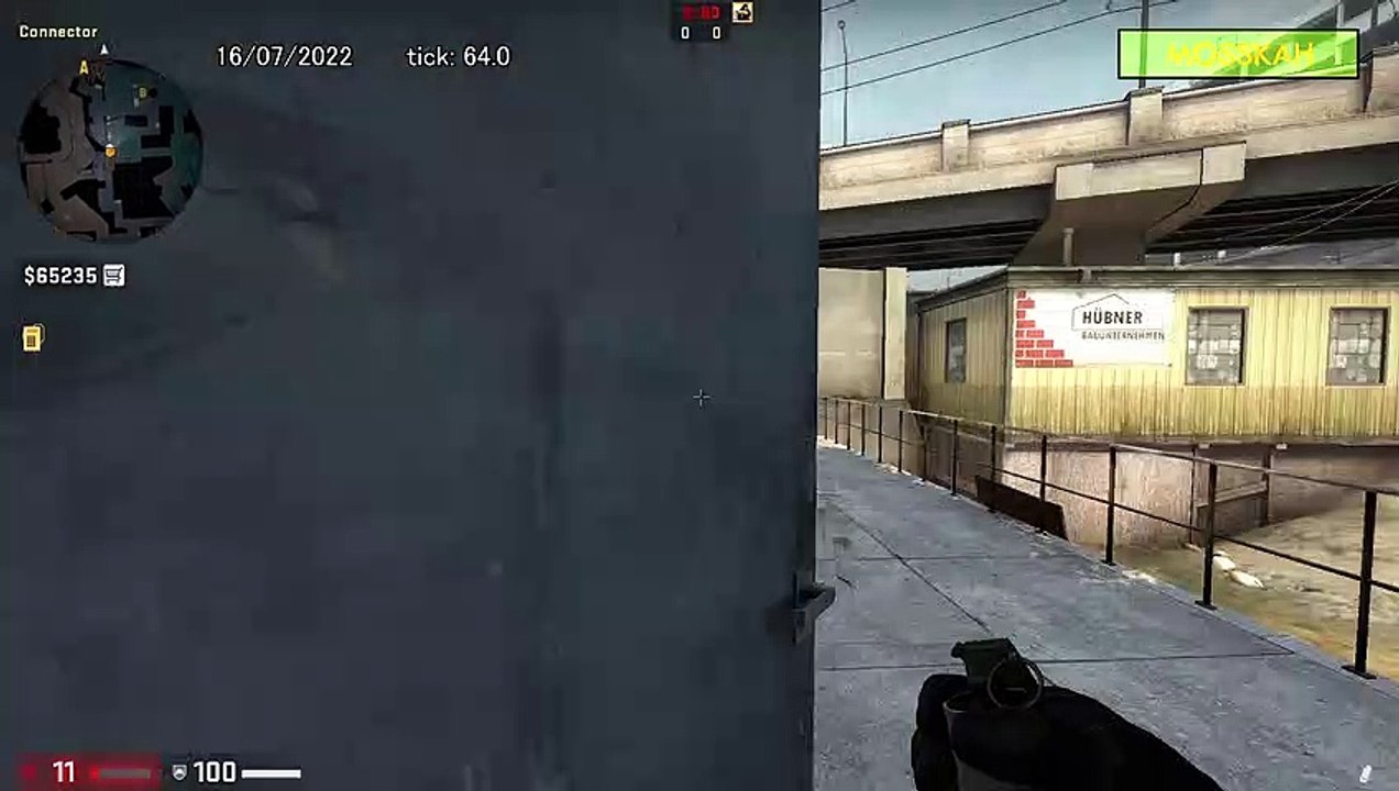 How to Smoke Sniper's Nest on Overpass, option 2 - CSGO
