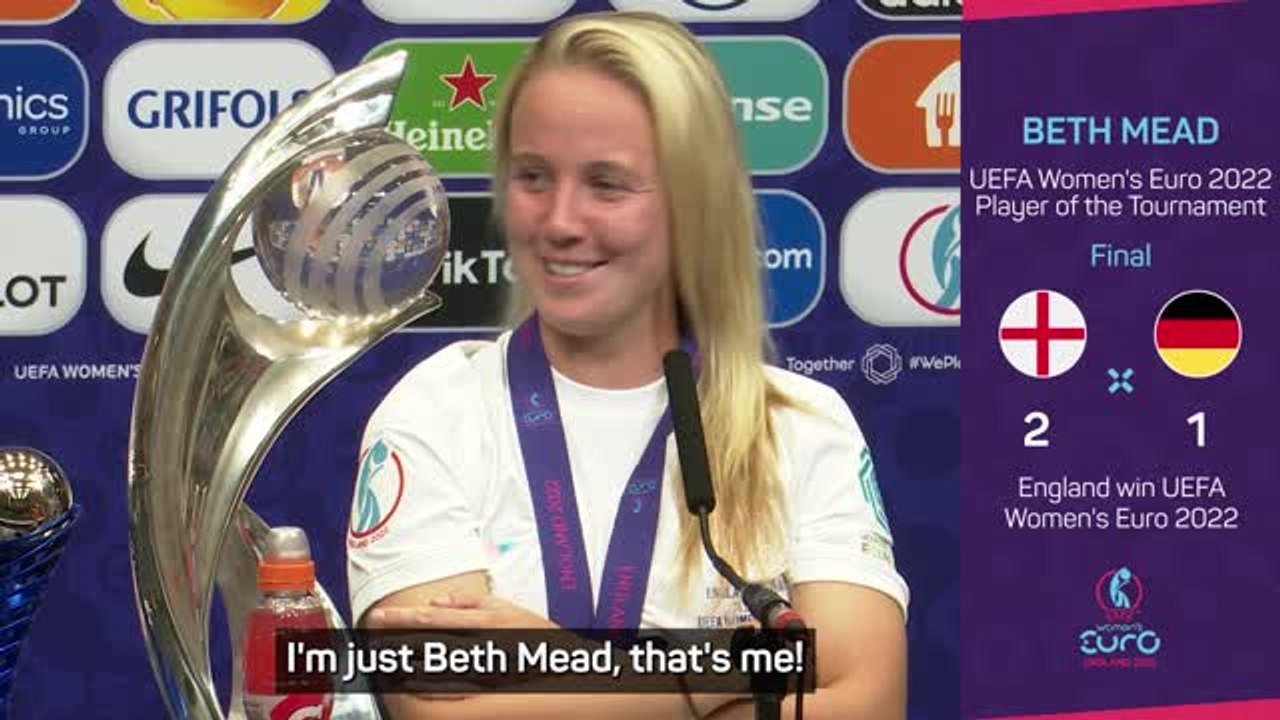 'I am just Beth Mead' - Euro glory not quite sunk in yet for Lionesses