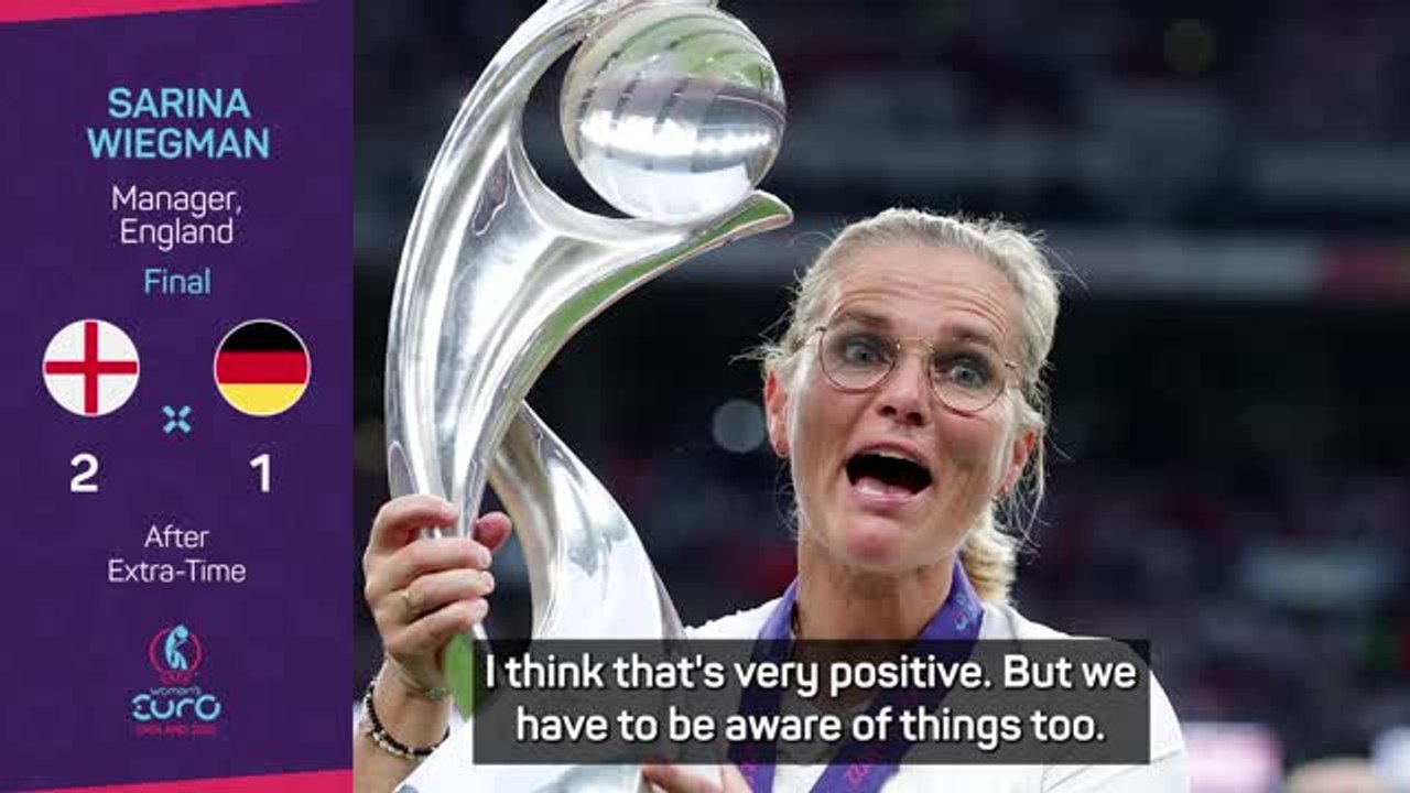 We hope we've changed society - England coach Wiegman on Euros win