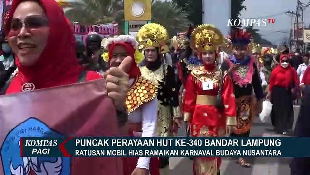 Pawai Budaya Nusantara Meriahkan Puncak Perayaan HUT KOta Bandar Lampung ke-340!