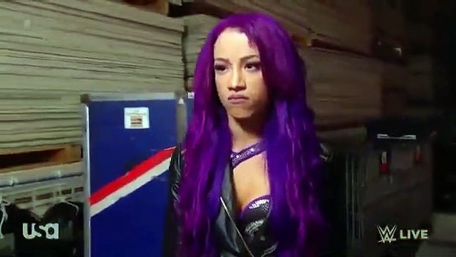 Bayley Tries Talking To Sasha Banks