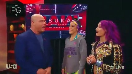 Bayley, Sasha Banks and Kurt Angle Discussing Asuka