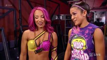 Sasha Banks & Bayley Backstage (Segment) WWE RAW 10.03.2016)