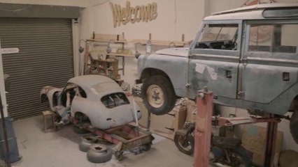 Porsche 356 Restoration Project on Celette frame bench