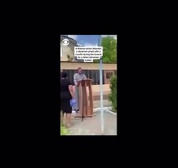 Sacerdote ruso se le fue a los golpes contra un cura  ucraniano por hablar mal de Putin