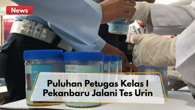 Puluhan Petugas Rutan Kelas I Pekanbaru Jalani Tes Urine !!