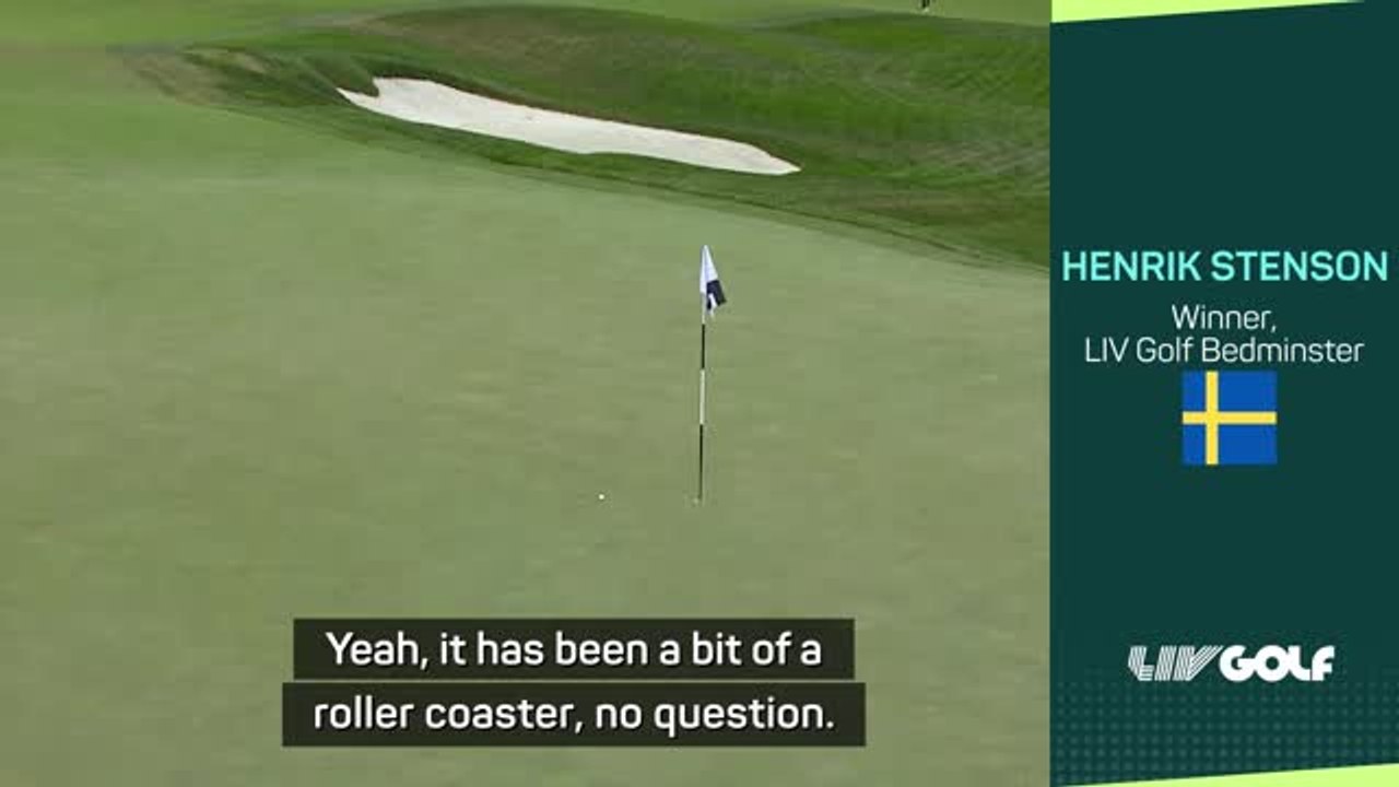 Stenson reflects on a 'roller coaster' week after victory on LIV Golf debut