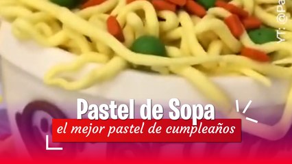 ¡Un pastel muy loco! Pastel de sopa instantánea