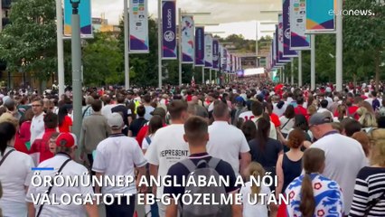 It's home: örömünnep Angliában a női válogatott EB-győzelme után